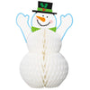 Happy Holidays Snowman Honeycomb Centerpiece, 12"