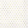 Pack of 16 Elegant Gold Foil Dots Luncheon Napkins