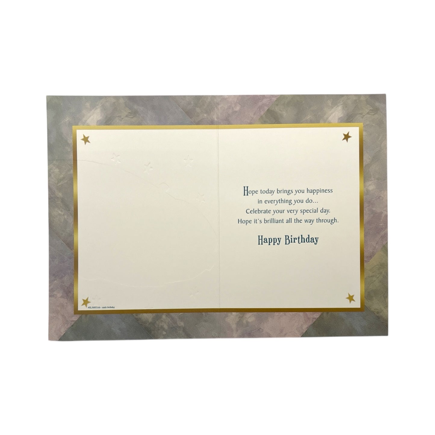 Brother-In-Law Blue Sport Car and Stars Design Birthday Card