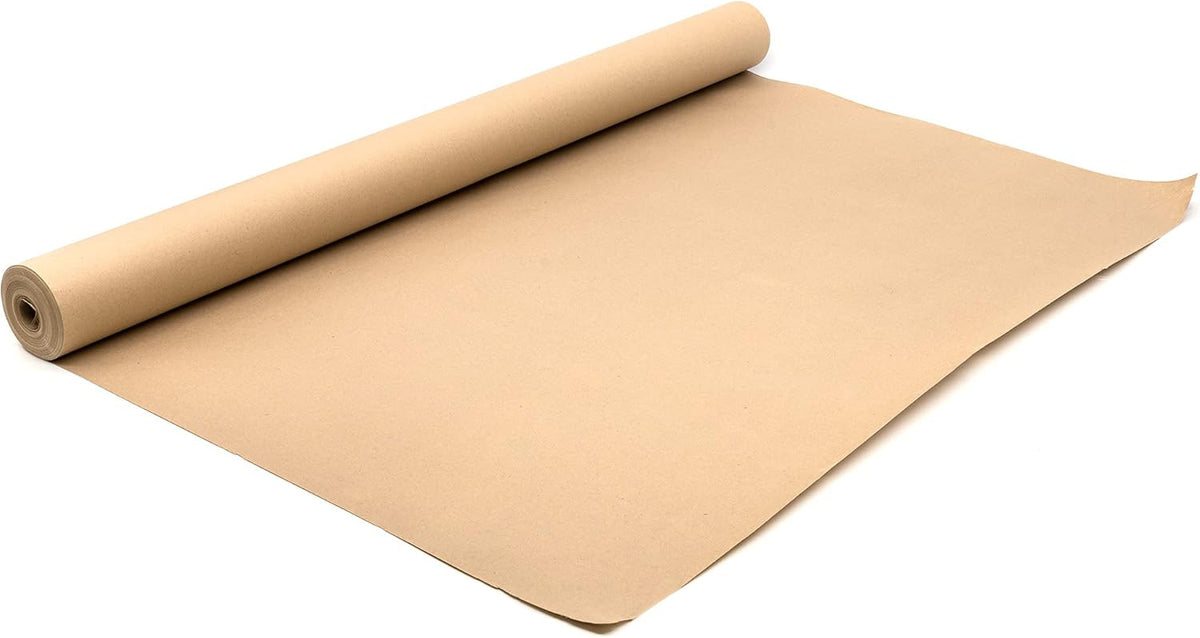 Pack of 6 Brown Kraft Wrapping Paper Rolls 700mm x 5m