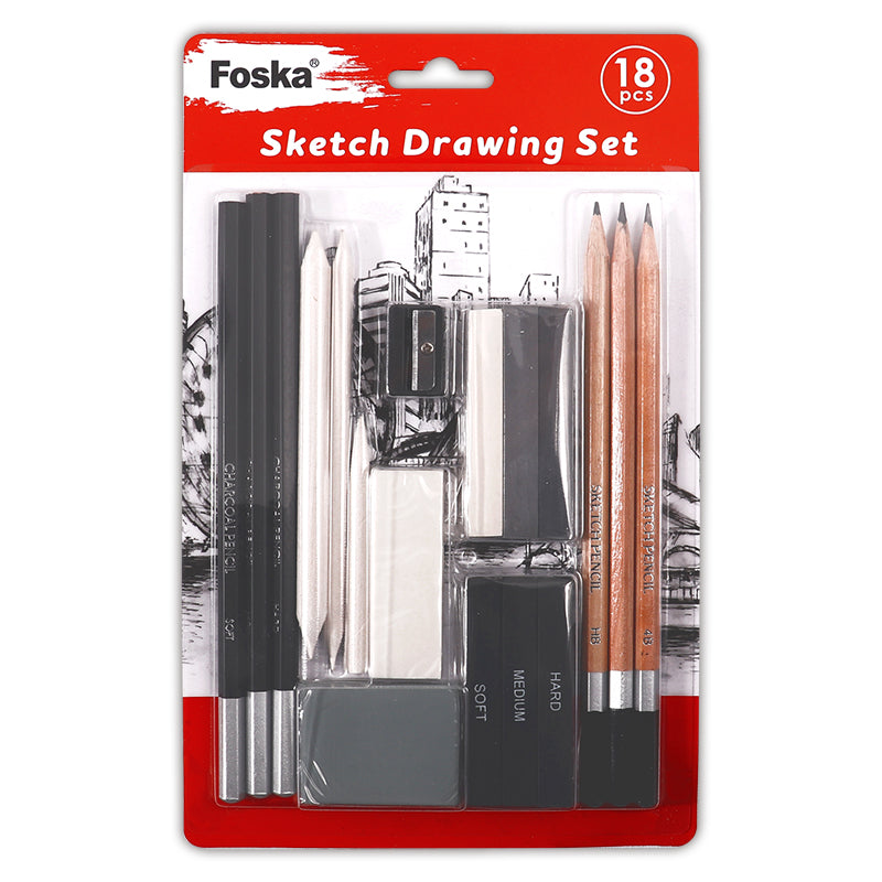 Mini Drawing Set Pack of 18 Sketch Drawing Set– Choice Wholesale