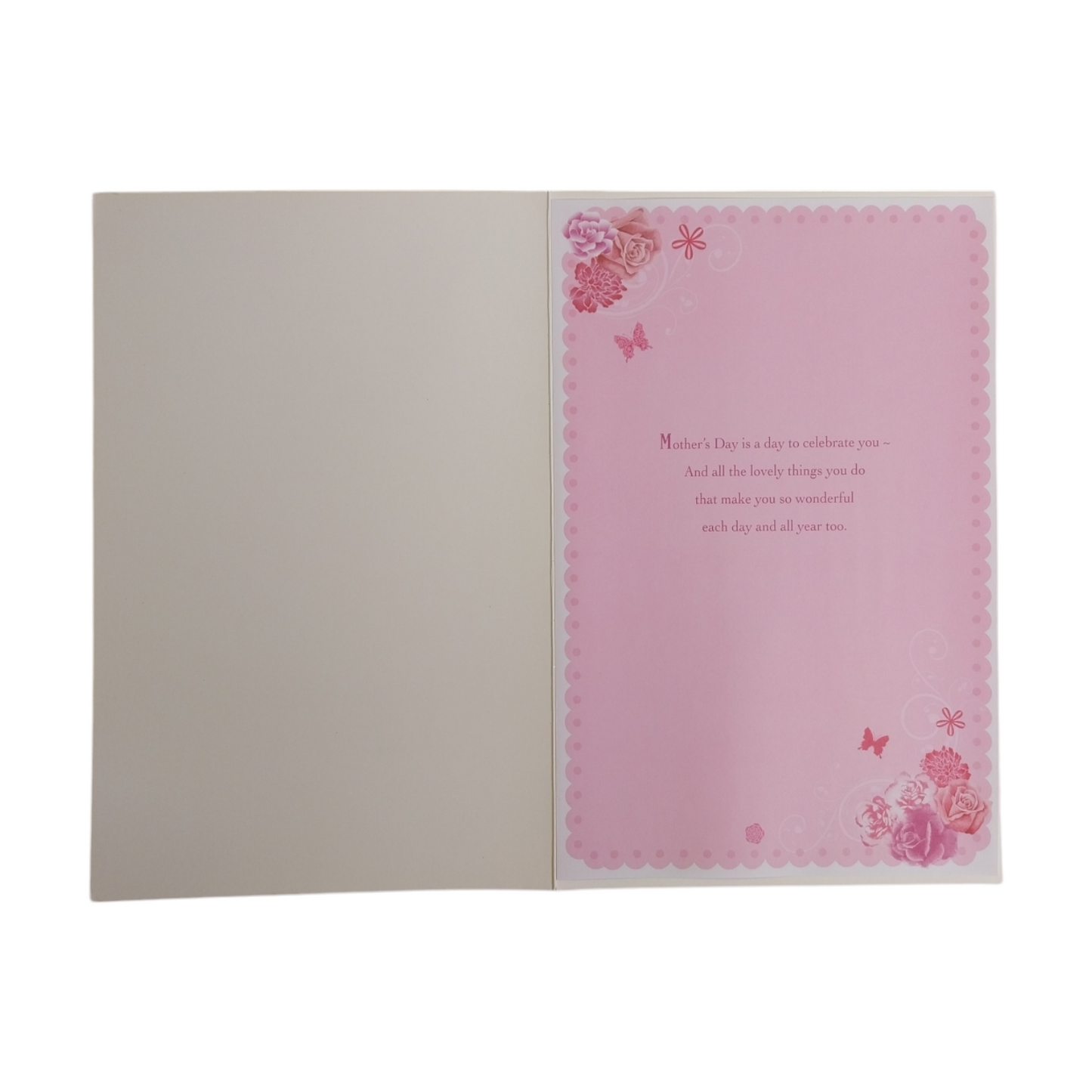 Especially For You Butterflies and Flowers Design Mother's Day Boxed Card
