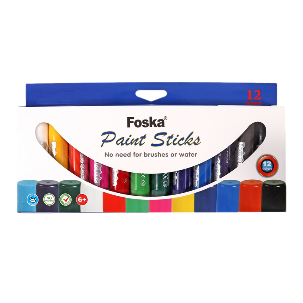 Pack of 12 Classic Colour Paint Sticks– Choice Wholesale