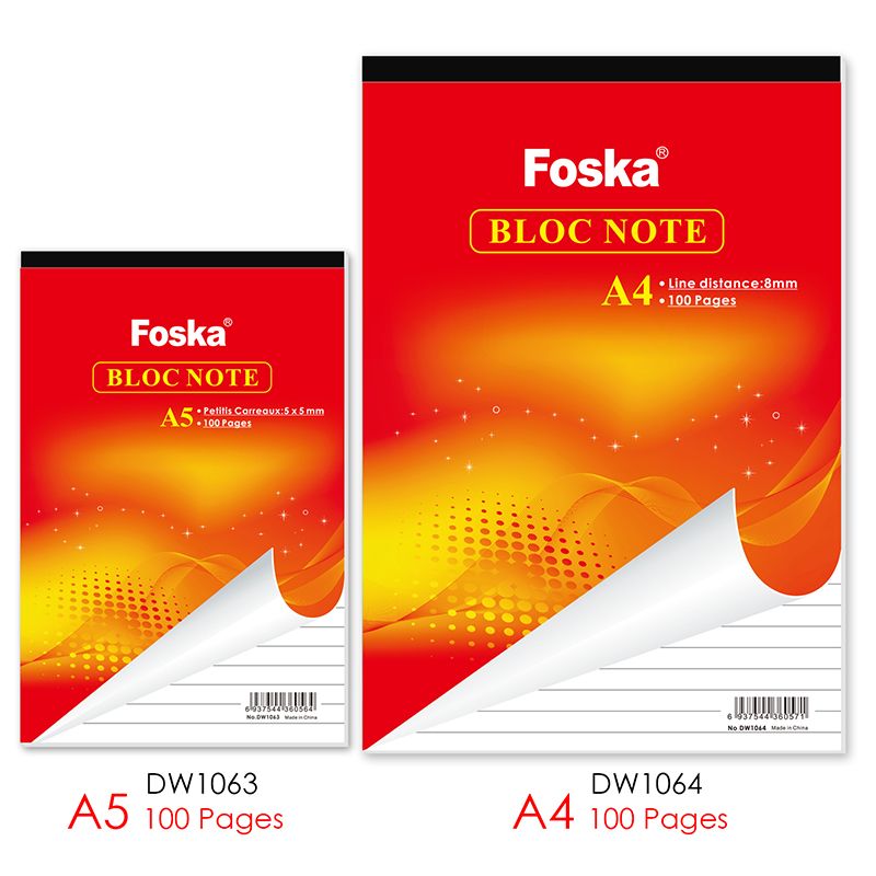 A5 100 Pages Lined Notebook