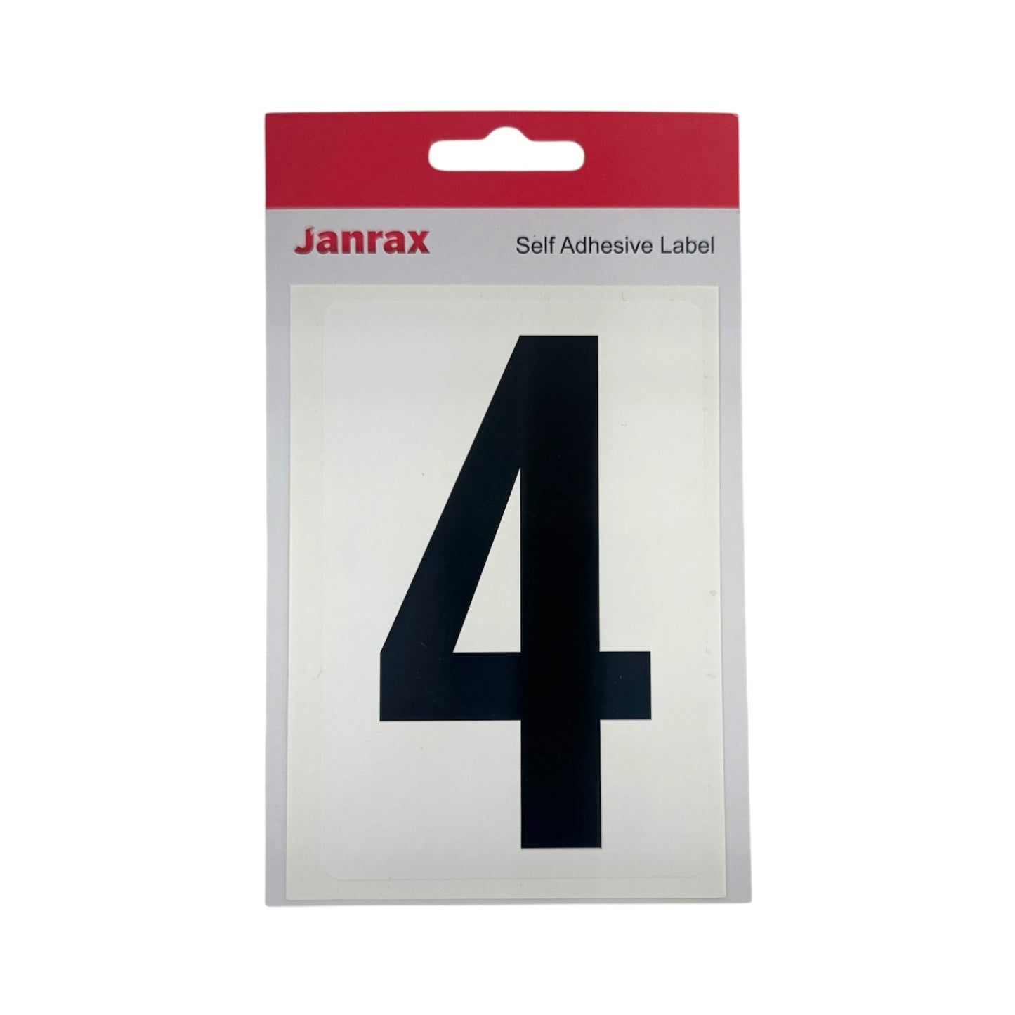 Waterproof Wheelie Bin Black Number 4 Sticker