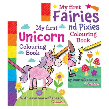 Single 24x17cm My First Unicorn OR Fairies Colouring Book