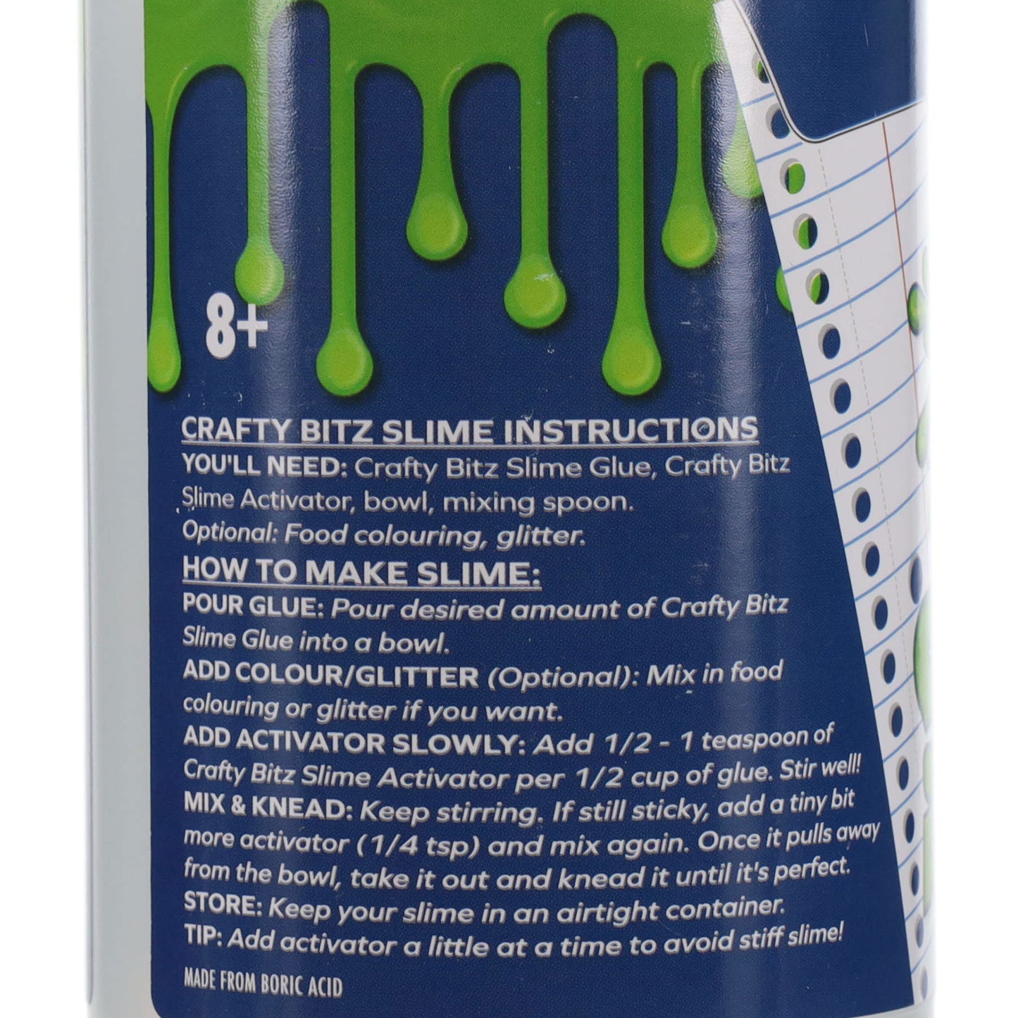 Bottle of 249g Slime Craft Activator by Crafty Bitz