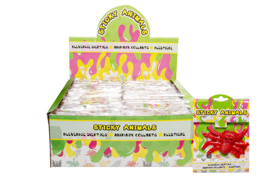 Pack of 12 Sticky Animals Large