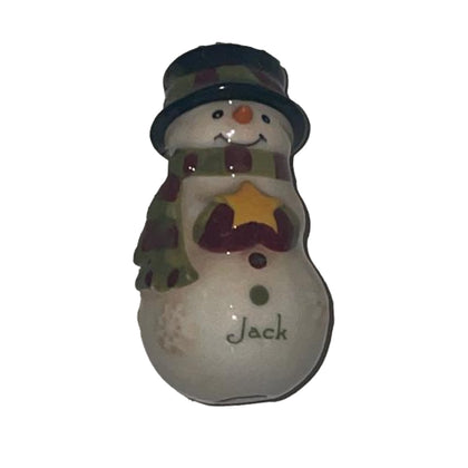 Personalised Snowman Christmas Decoration - Gift Ornament- Jack