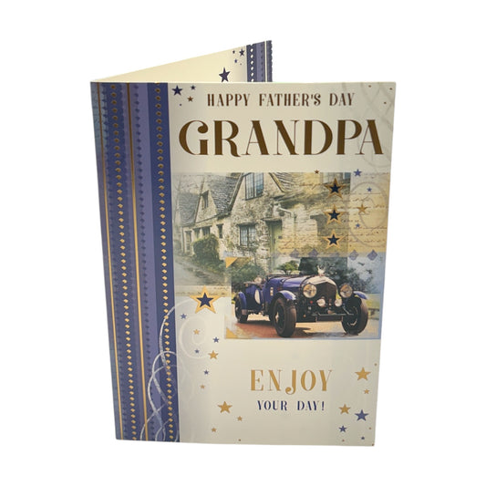 For Grandpa Vintage Style Photographic Card Design Father's Day Card
