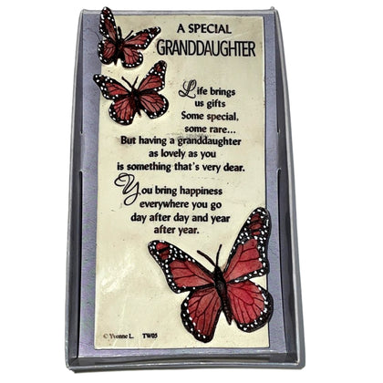 A Special Granddaughter Timeless Words Plaque