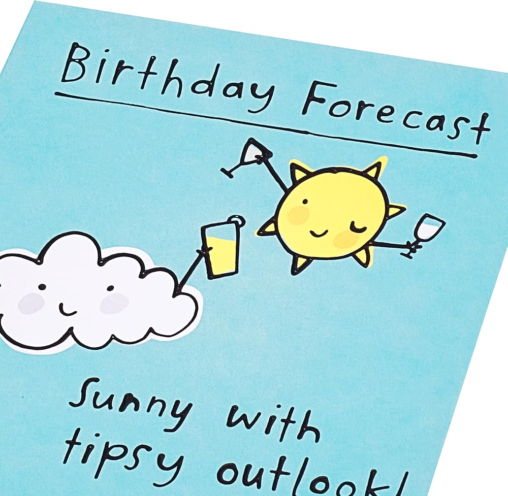 Benny Forecast Weather Design Birthday Card
