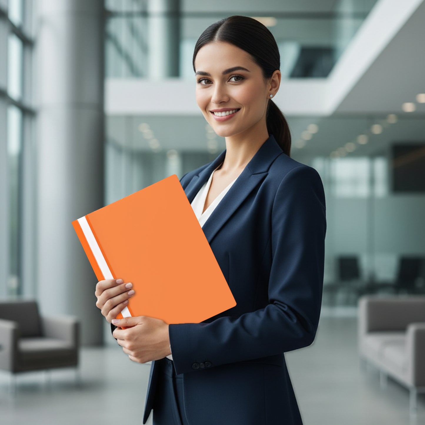 Pack of 12 Yellow A4 Project Folders by Janrax