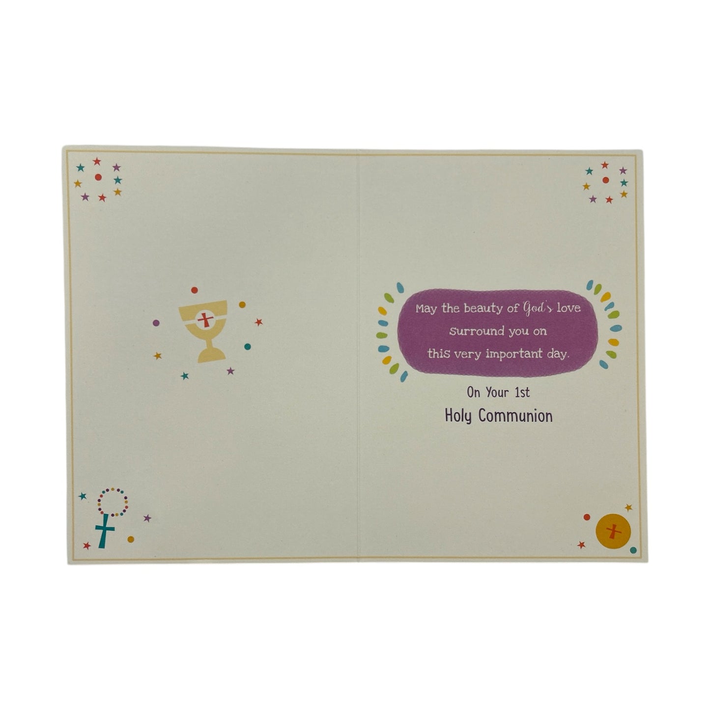 On Your First Communion Wonderful Blessings Religious Greeting Card
