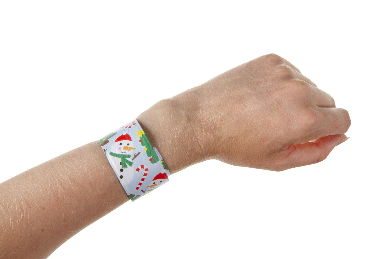 Pack of 12 Christmas Slap Bracelets