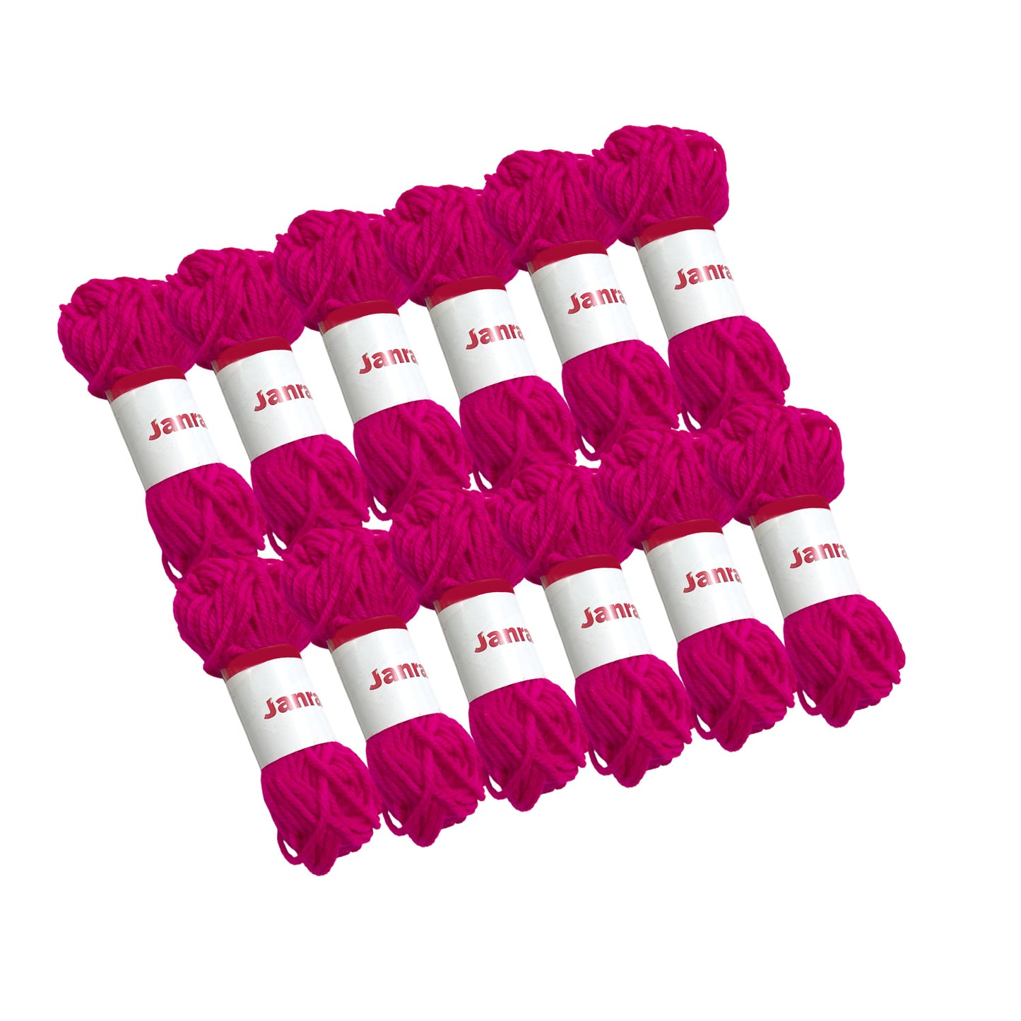 Hot Pink Acrylic Yarn Roll – 10g, 4 Strand 8 Ply Knitting Wool