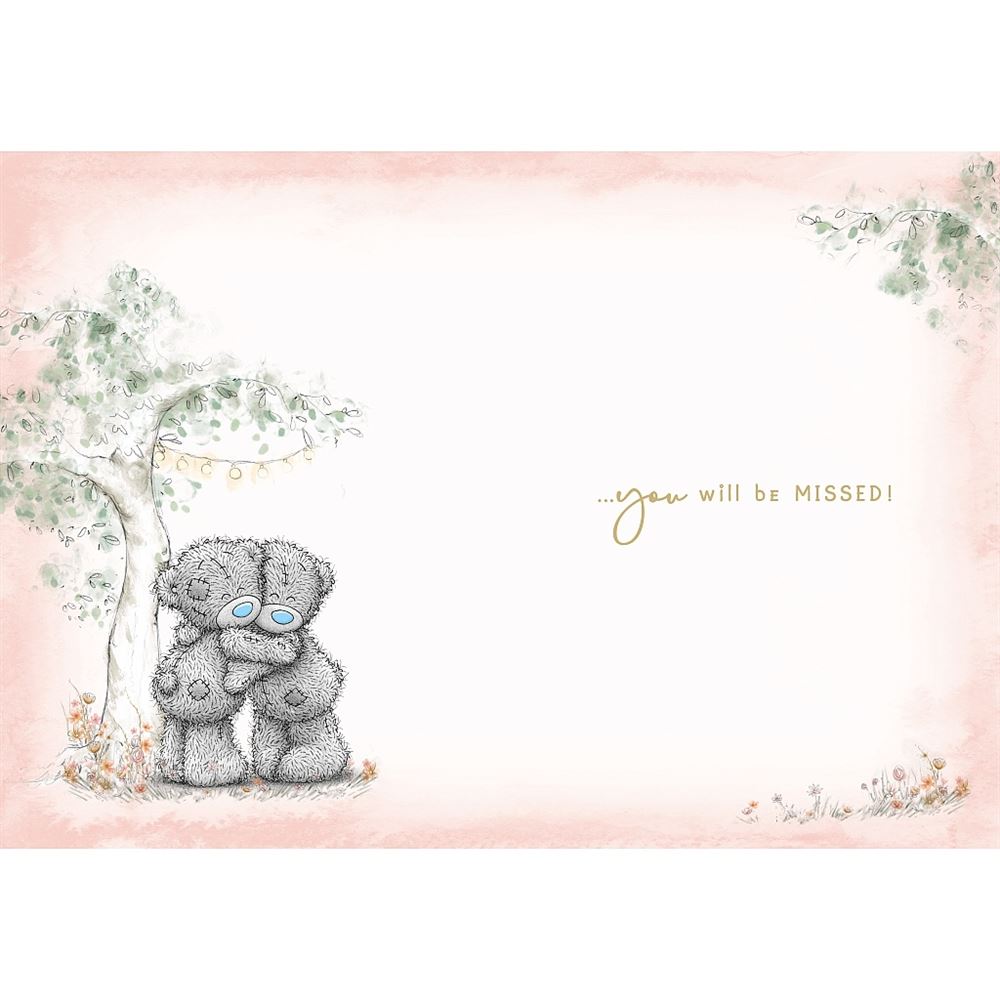 Bear In Hot Air Balloon Sorry You're Leaving Card