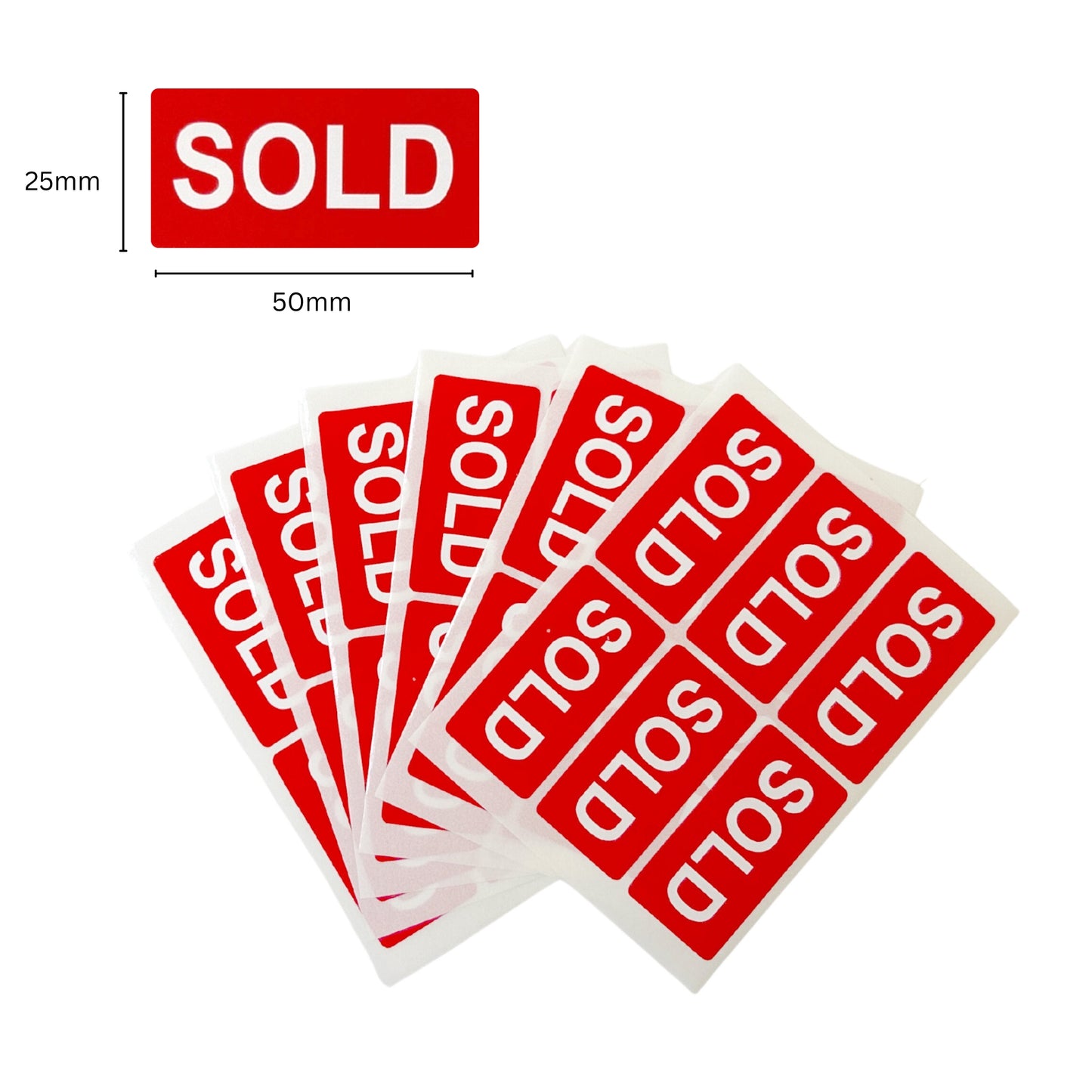 Pack of 504 SOLD Self Adhesive Labels 25x50mm