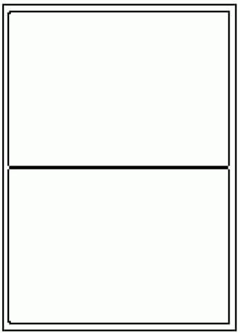 Pack of 100 Multipurpose Labels 199.6x143.5mm 2 Per Sheet White (200 Labels)