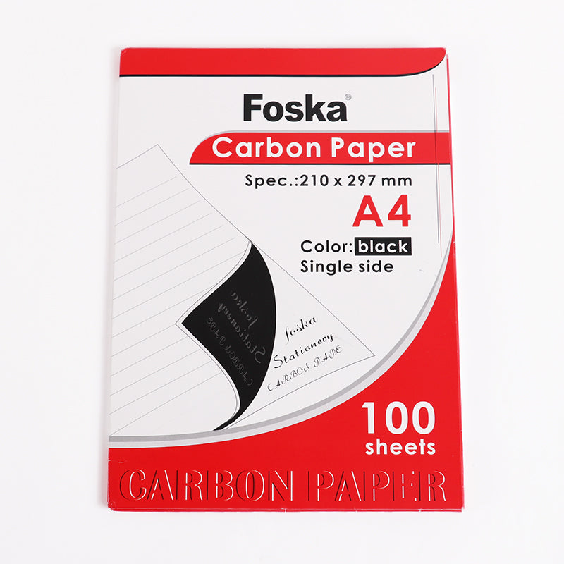 Pack of 100 A4 Black Carbon Paper Sheets