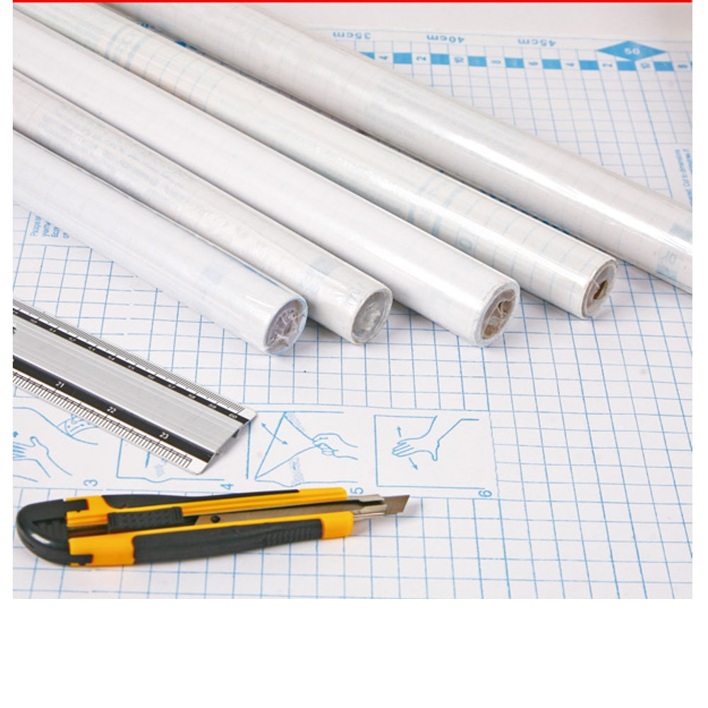 Clear Self Adhesive Book Cover Roll 45cm x 3m - Transparent Film