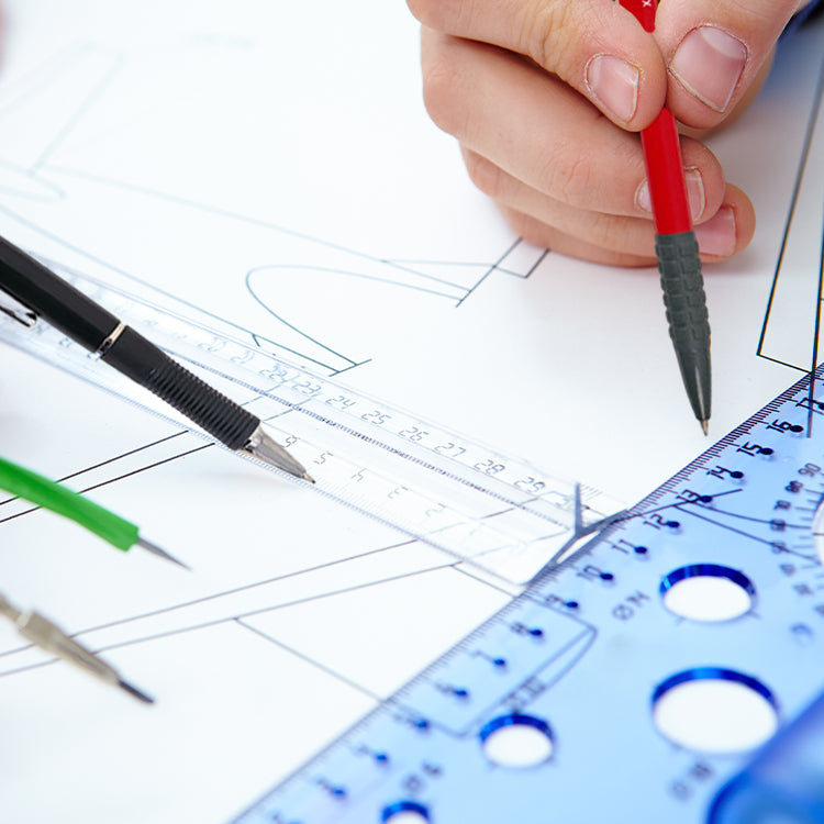 Pack of 8 0.5mm Metal Mechanical Pencils With Eraser