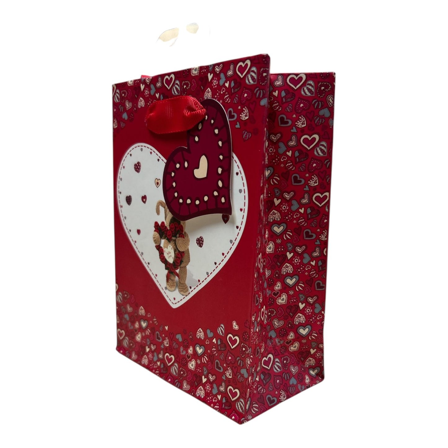 Gift Bag Small Boofle Hearts Design