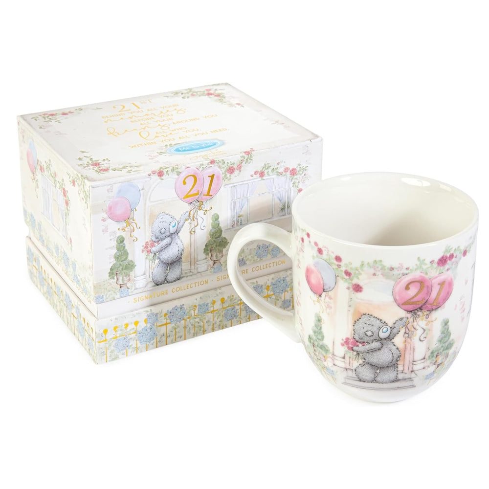 Me to You Tatty Teddy Luxury Bone China Mug in Satin-Lined Box 21st Birthday Gift Signature Collection