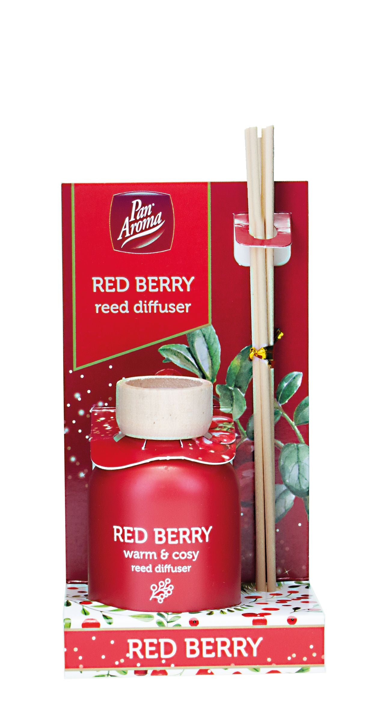 Pack of 3 Pan Aroma Red Berry Reed Diffusers 50ml