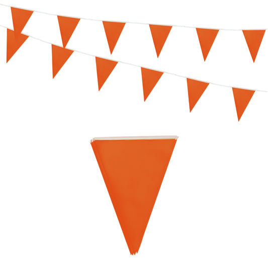 Orange Bunting 10m with 20 Pennants