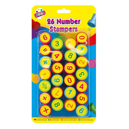Pack of 26 Assorted Number Stampers