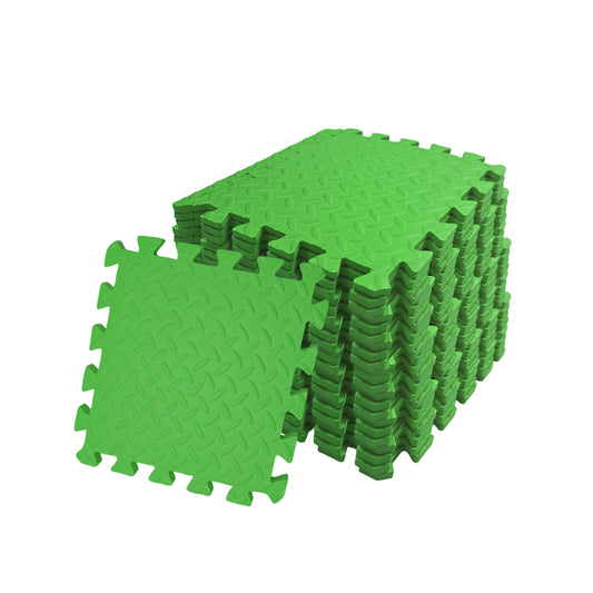 Pack of 40 30x30cm Green Coloured 1cm Thick EVA Foam Mats