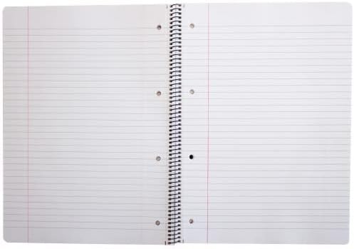 Pack of 5 A4 160 Pages Blue Spiral Bound Polypropylene Notebooks