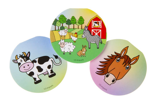 Pack of 48 Round Farm Animals Design Notebooks 8cm