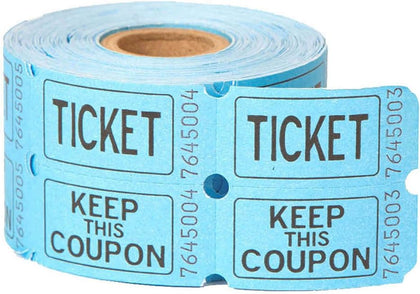 Pack of 500 Double Admission Ticket Roll 