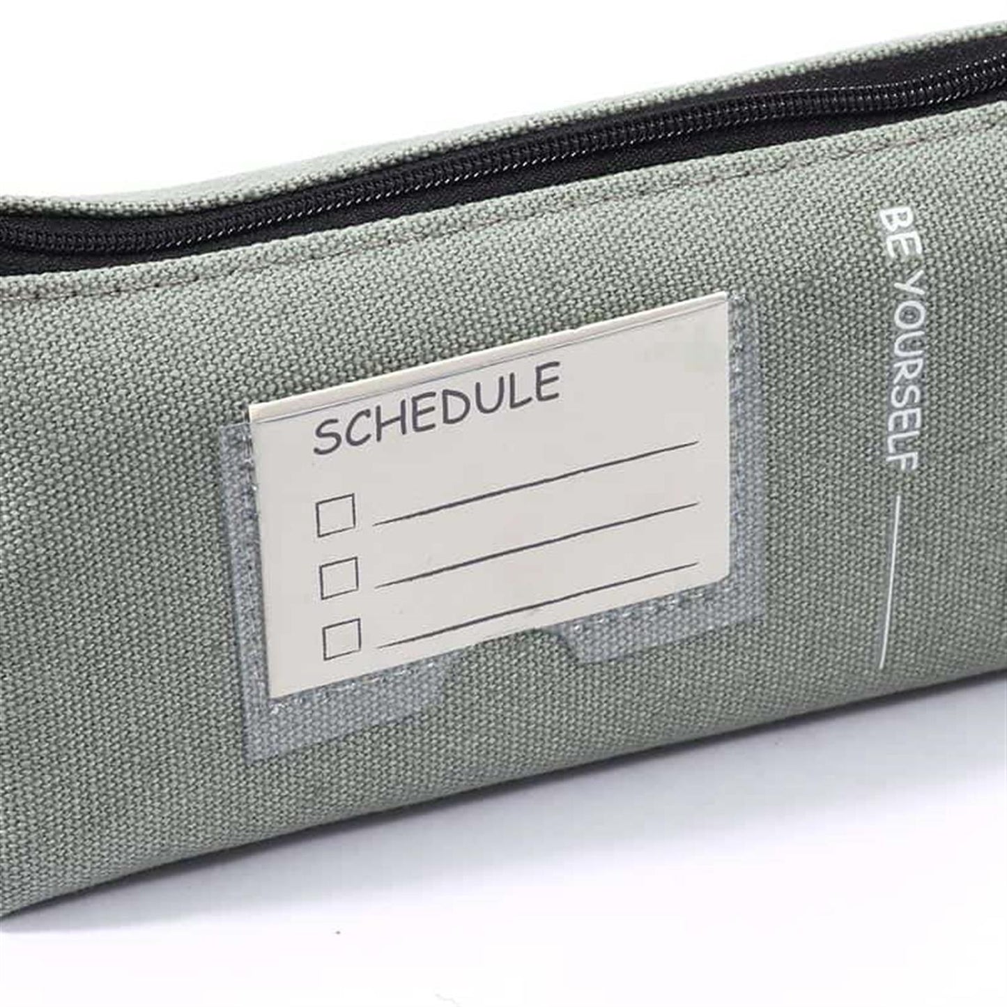 Single Durable Compact Zipper Pencil Case