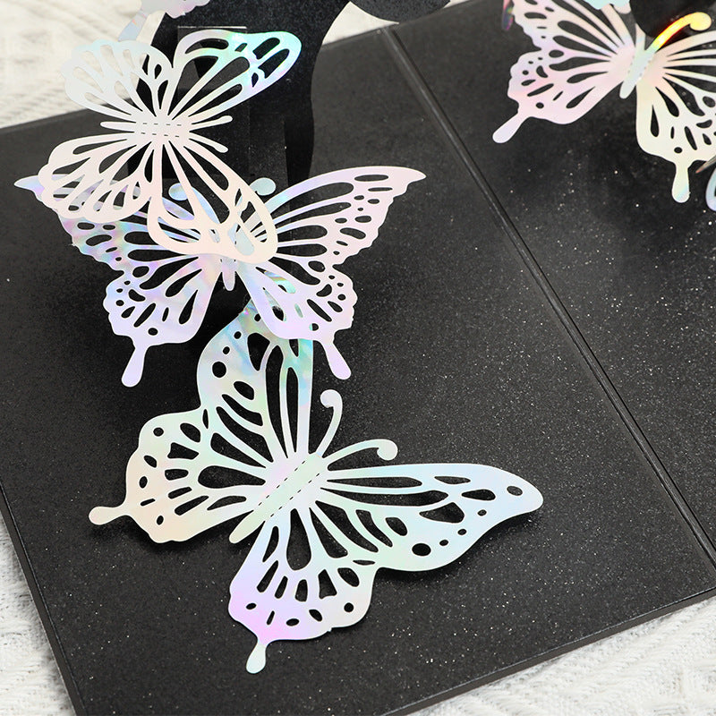 Black Butterfly 3D Pop Up Greeting Card