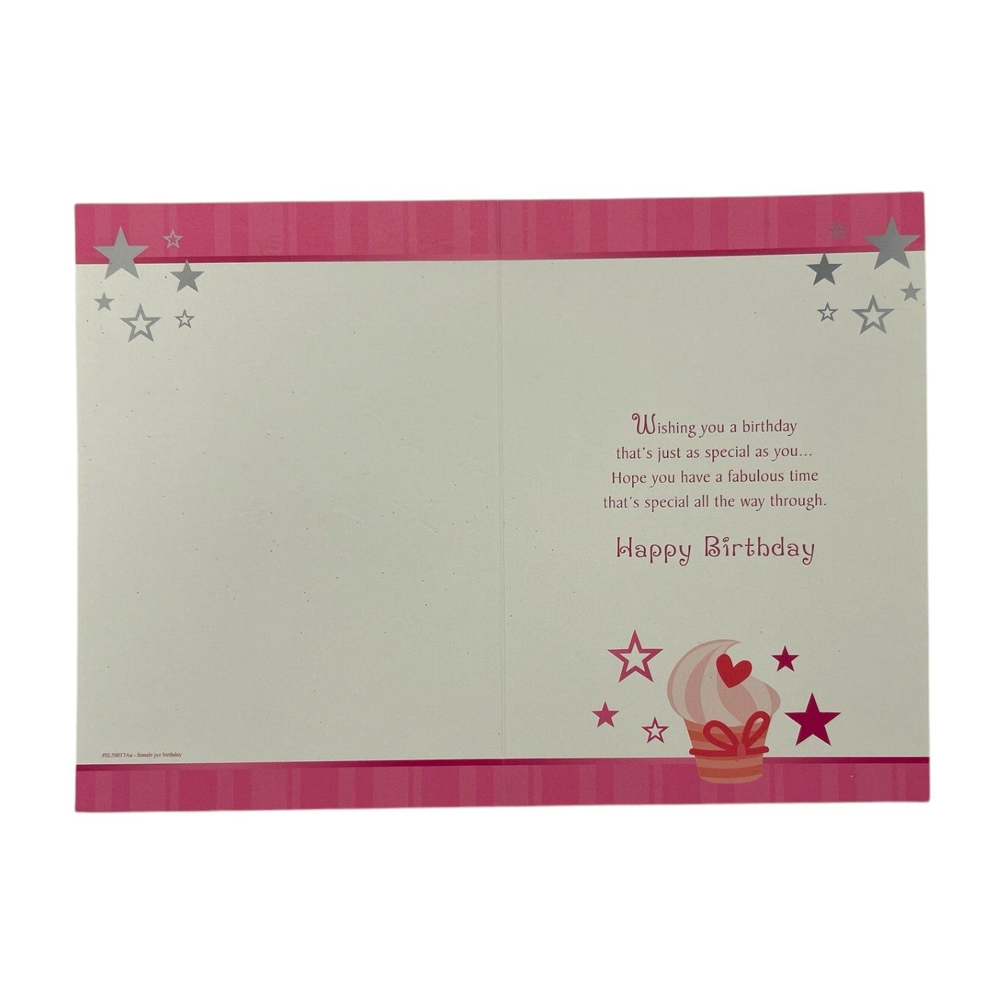 To Great Granddaughter Juvenile Pink Cupcakes Design Birthday Card