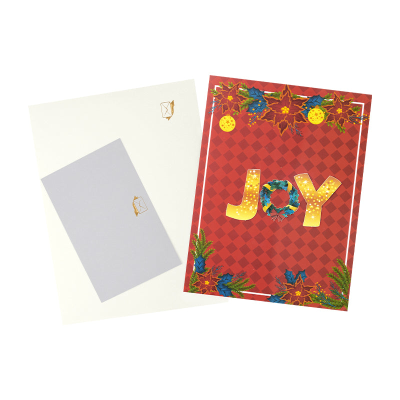 Joy in Bloom 3D Christmas Pop Up Card