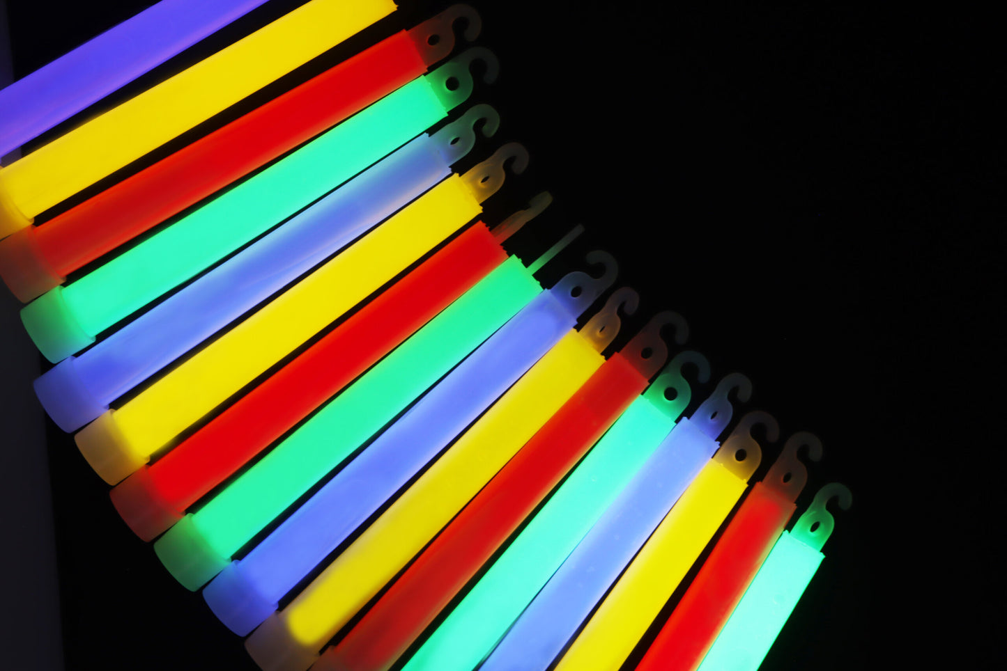 Single Glow Sticks (15cm) with Lanyards