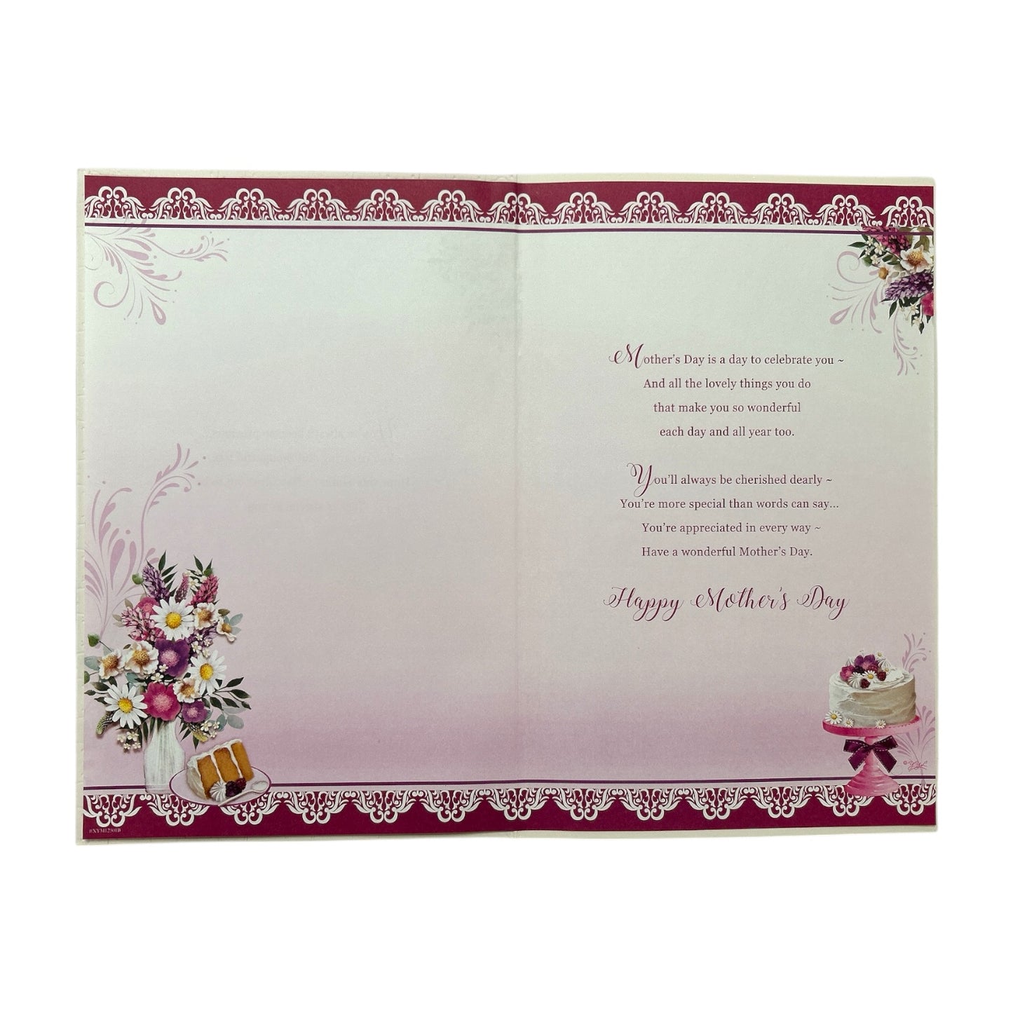 With Love to My Wife Floral Design Keepsake Mother's Day Boxed Card