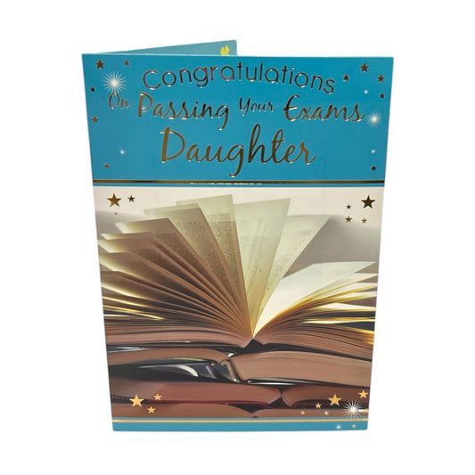 For Daughter On Passing Your Exam Congratulations Card