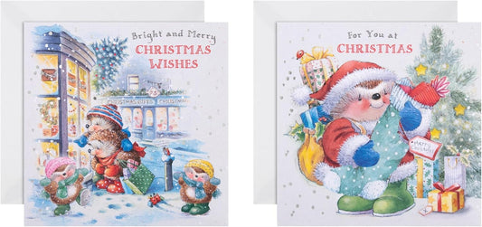 Country Companions 16 Pack 2 Designs Charity Christmas Cards