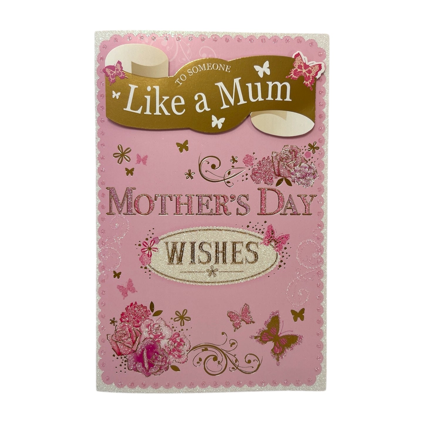 To Someone Like Mum Butterflies and Flowers Design Mother's Day Boxed Card