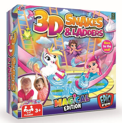 Magical 3D Snakes & Ladders Game