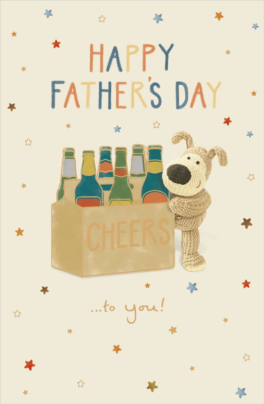 Boofle with Beer Bottles Father's Day Card