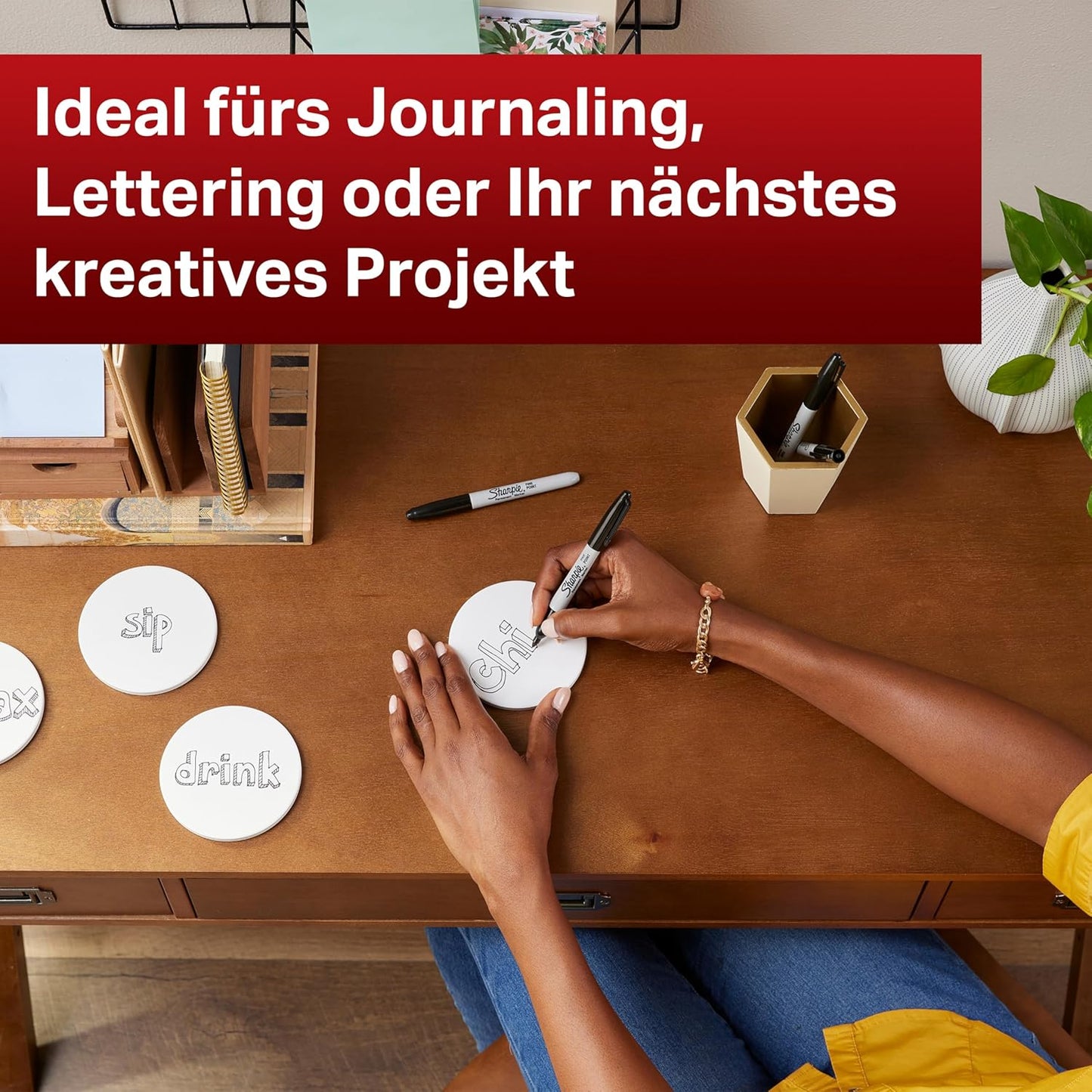 Pack of 12 Black Sharpie Fine Permanent Marker Pens