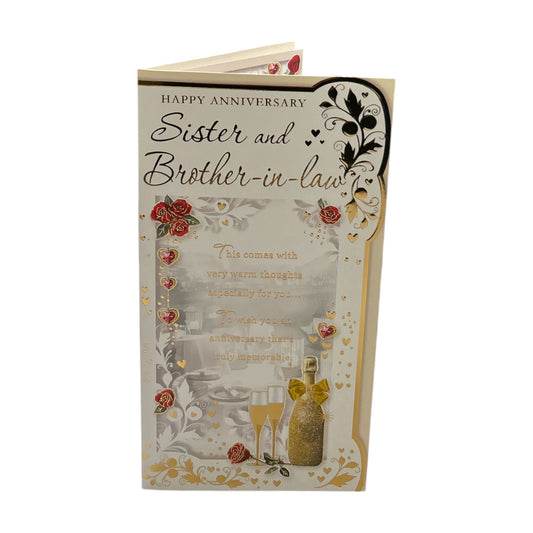 Sister & Brother in Law Anniversary Greeting Card