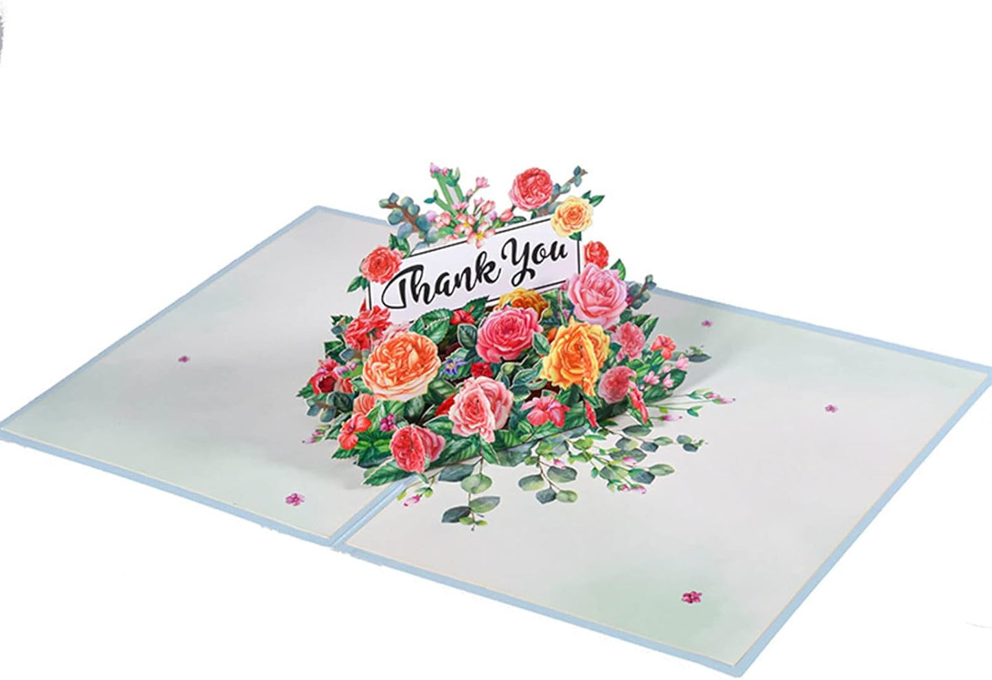 Colourful Blooming 3D Pop Up Thank You Card