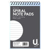 Pack of 4 6"x4" 34 Sheets Spiral Note Pads